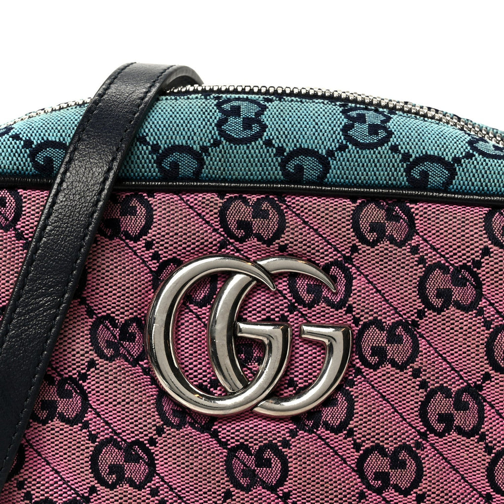 Monogram Multicolor Matelasse Diagonal Small GG Marmont Chain Shoulder Bag Pink Blue Green Red Light Blue