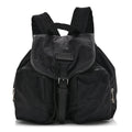 Nylon Monogram Medium Light Single Buckle Backpack Black