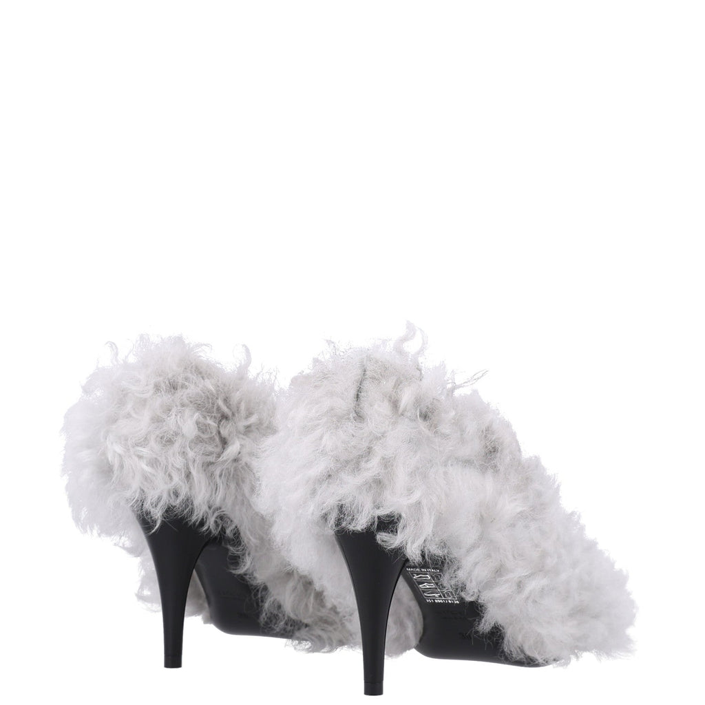 Shearling Musa Pumps 38 Alpy Gray