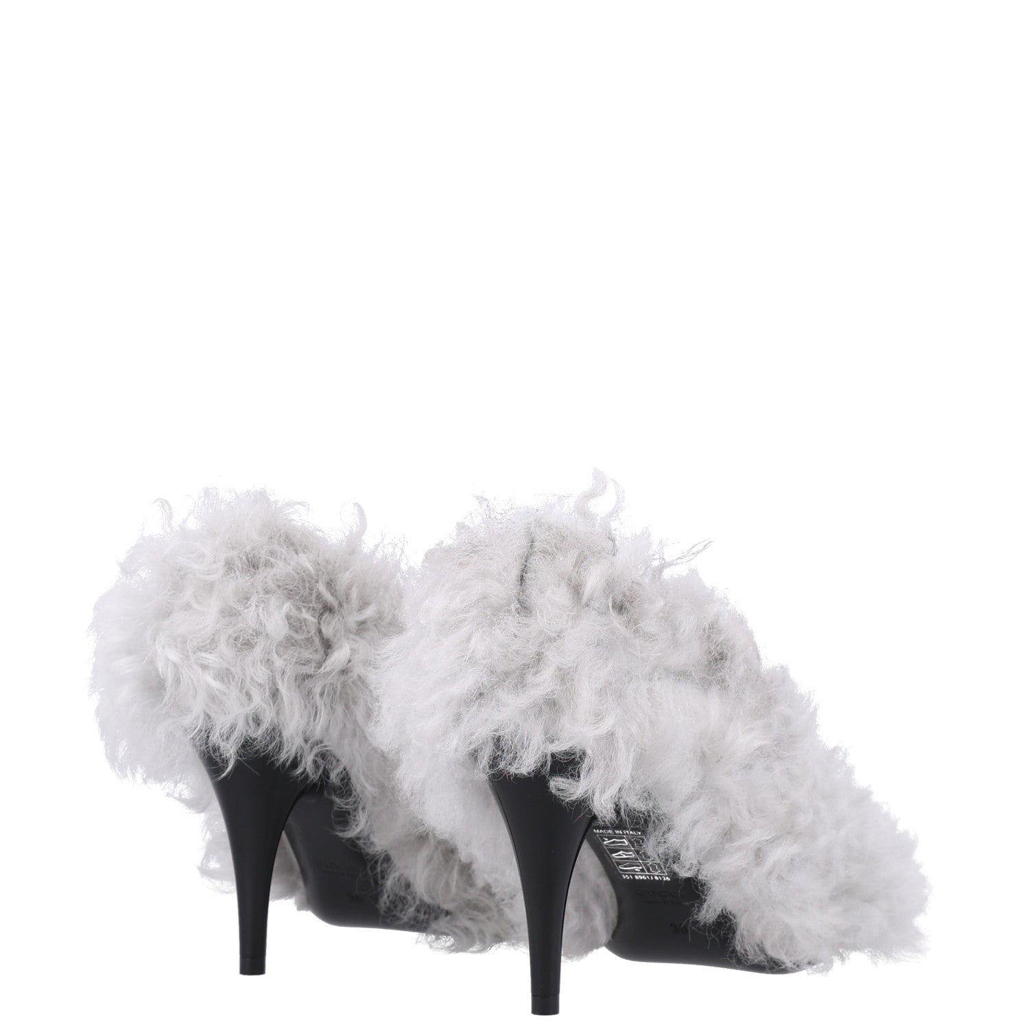 Shearling Musa Pumps 38 Alpy Gray