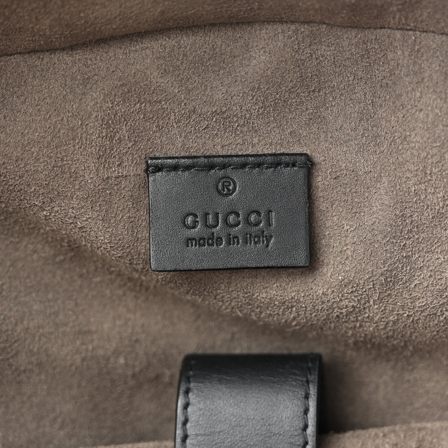 GG Supreme Monogram Medium Backpack Black