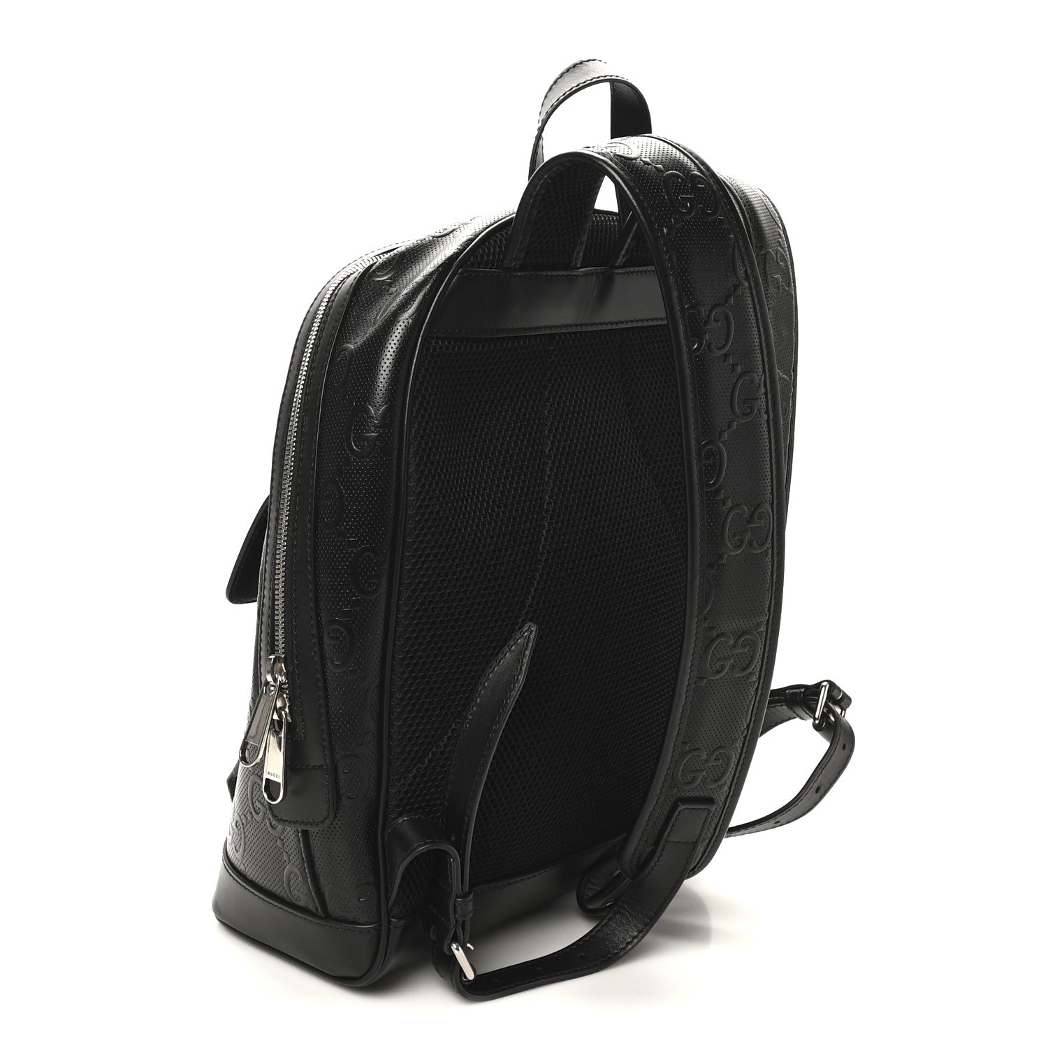 Calfskin GG Tennis Embossed Backpack Black
