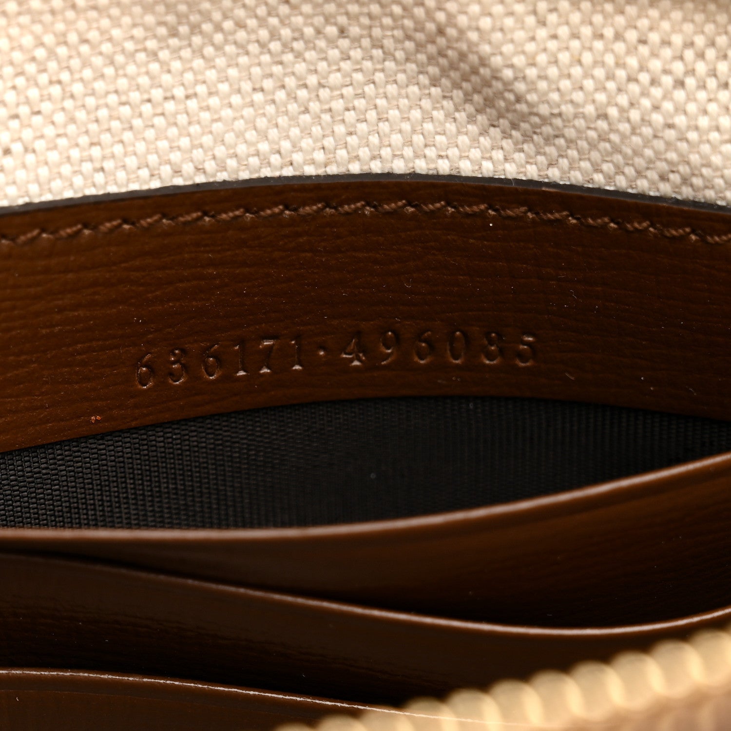 GG Supreme Monogram Fake/Not Interlocking G Documents Holder Beige Brown Sugar