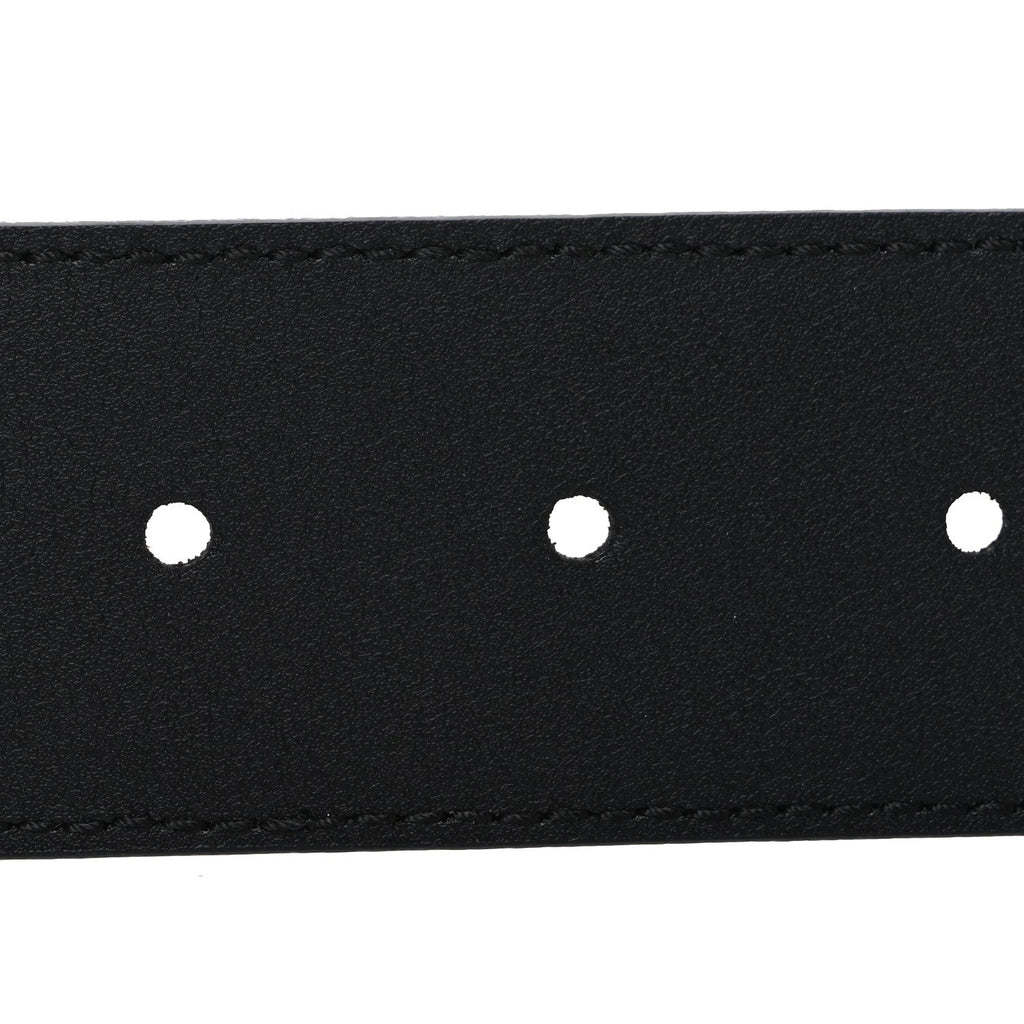 Textured Dollar Calfskin 40mm Belt 85 34 Black