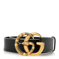 Faded Calfskin Snake Double G Belt 70 28 Black