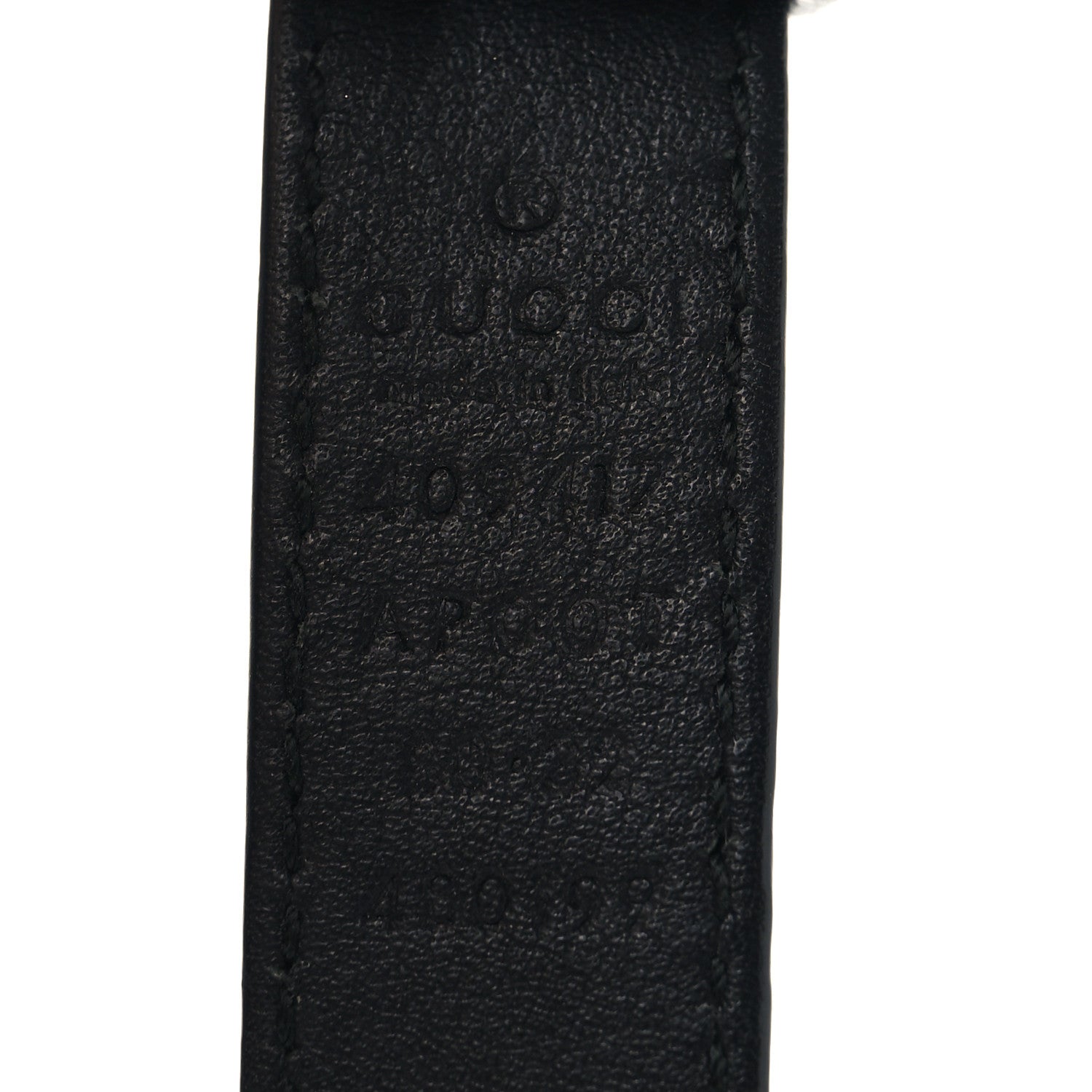 Calfskin Double G 20mm Belt 80 32 Black