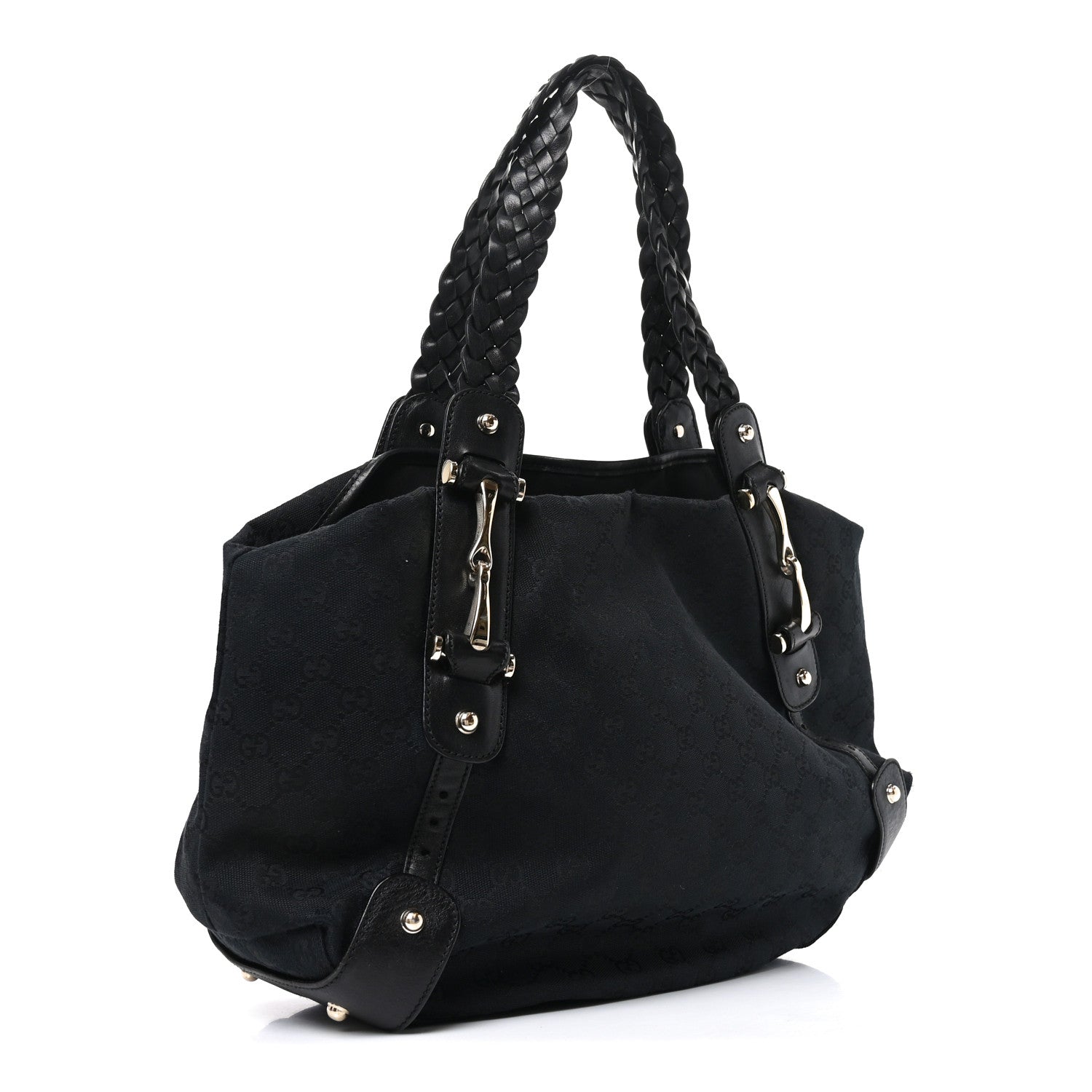 Guccissima Medium Pelham Shoulder Bag Black