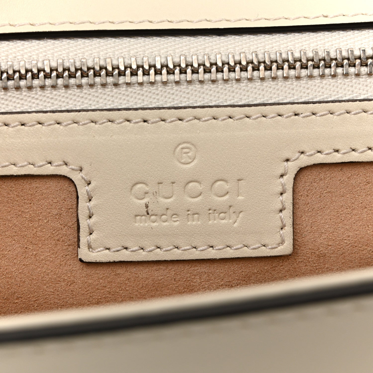 Senna Calfskin Petite GG Top Handle Shoulder Bag Mystic White