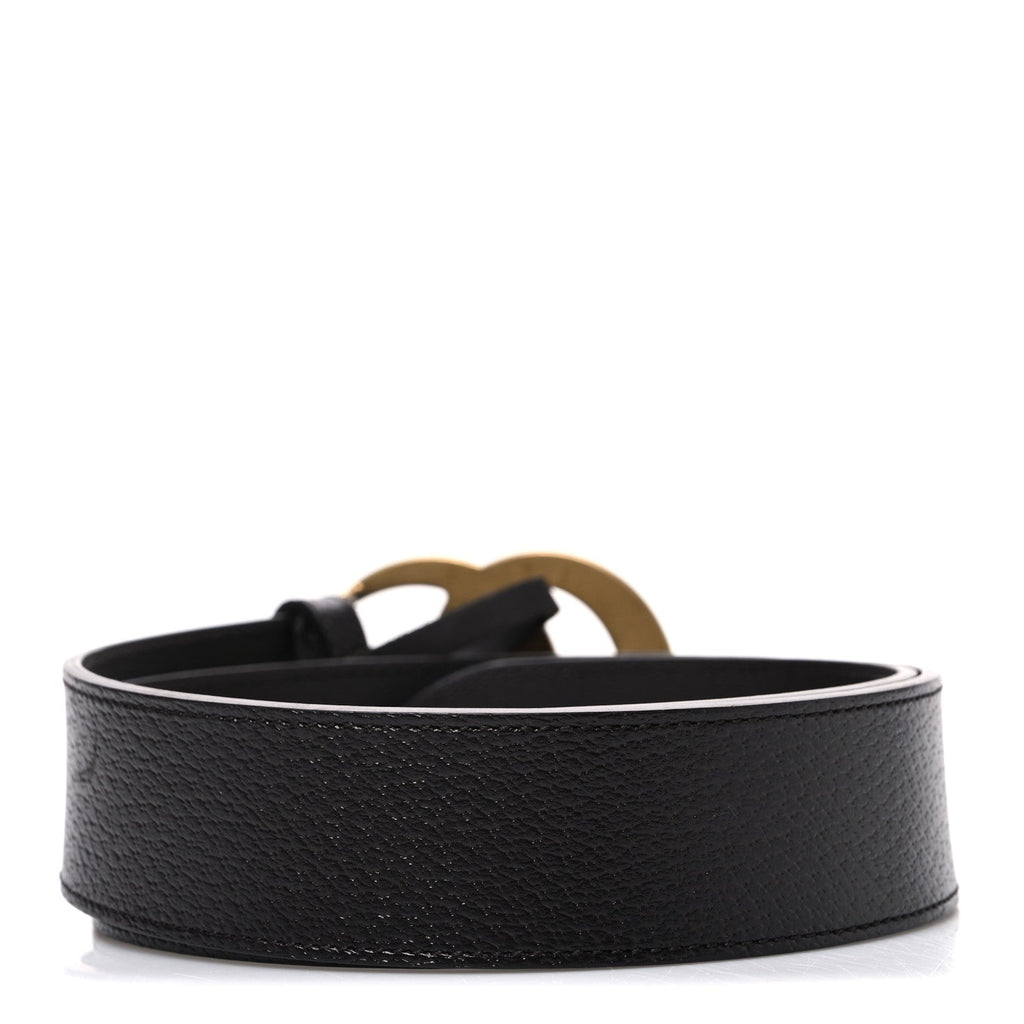 Textured Calfskin Double G 40mm Belt 80 32 Dark Cocoa