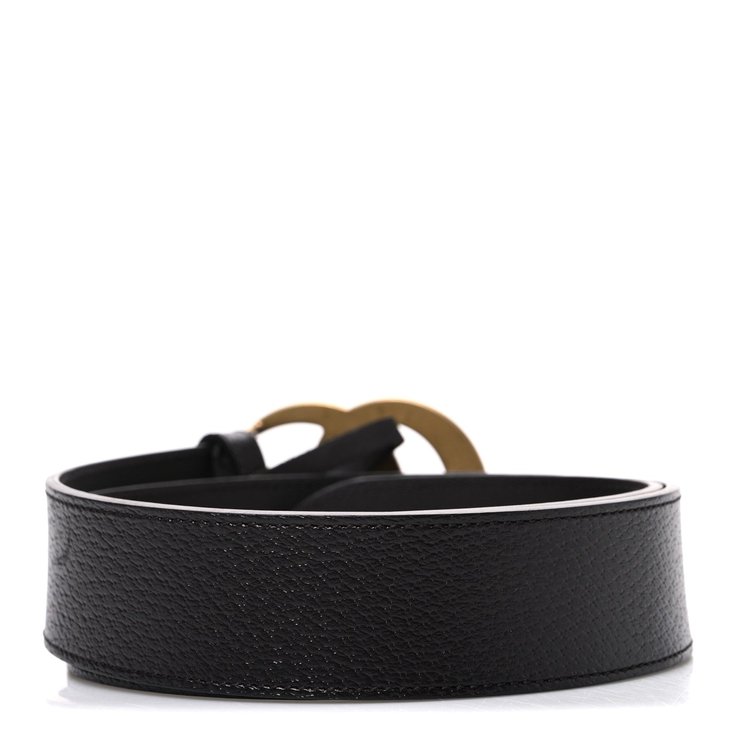 Textured Calfskin Double G 40mm Belt 80 32 Dark Cocoa