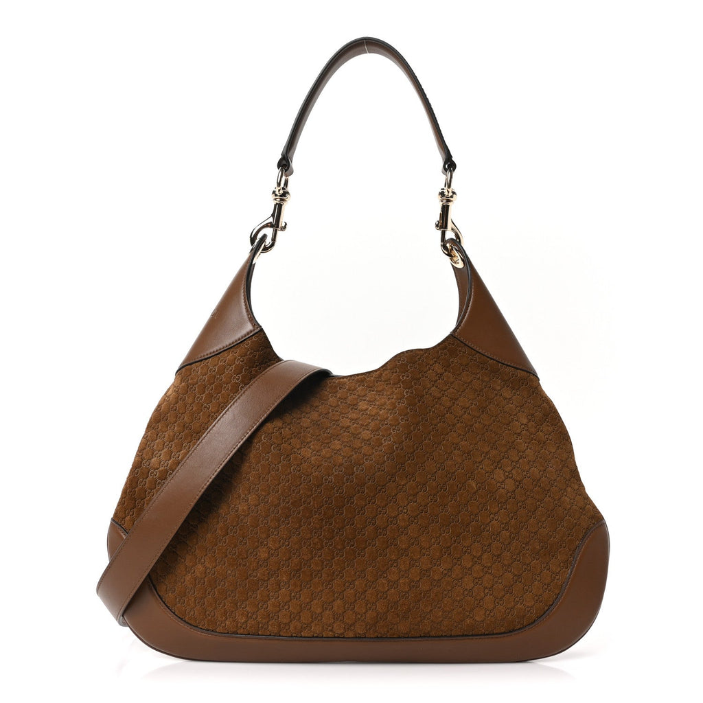 Suede Micro GG Medium B Shoulder Bag Brown