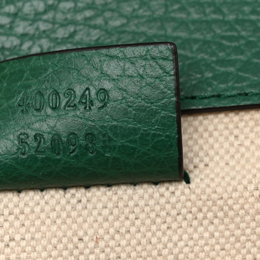 Pebbled Calfskin Small Dionysus Shoulder Bag Emerald