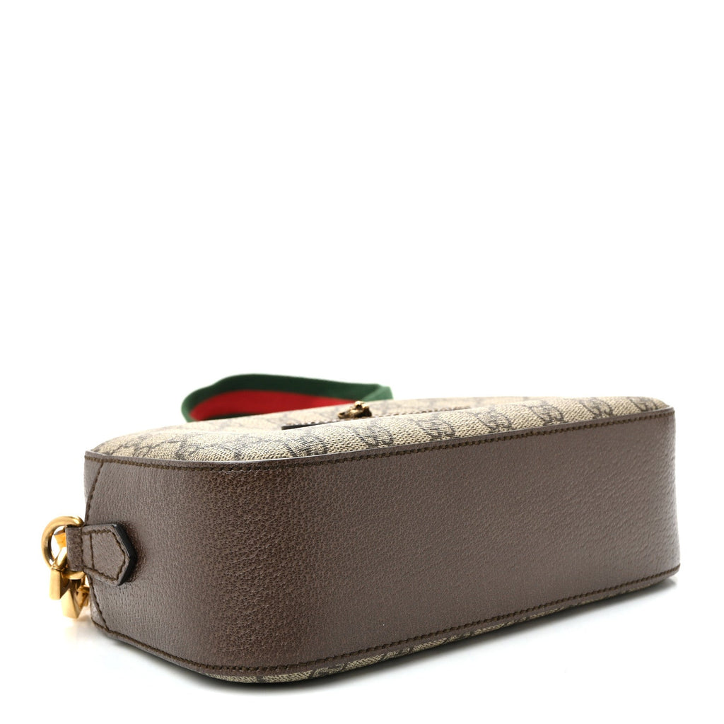 GG Supreme Monogram Web Neo Vintage Shoulder Bag Beige New Acero Crop