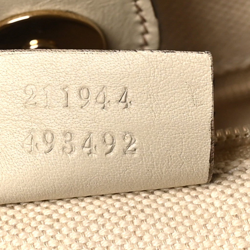 Guccissima Medium Sukey Tote Mystic White