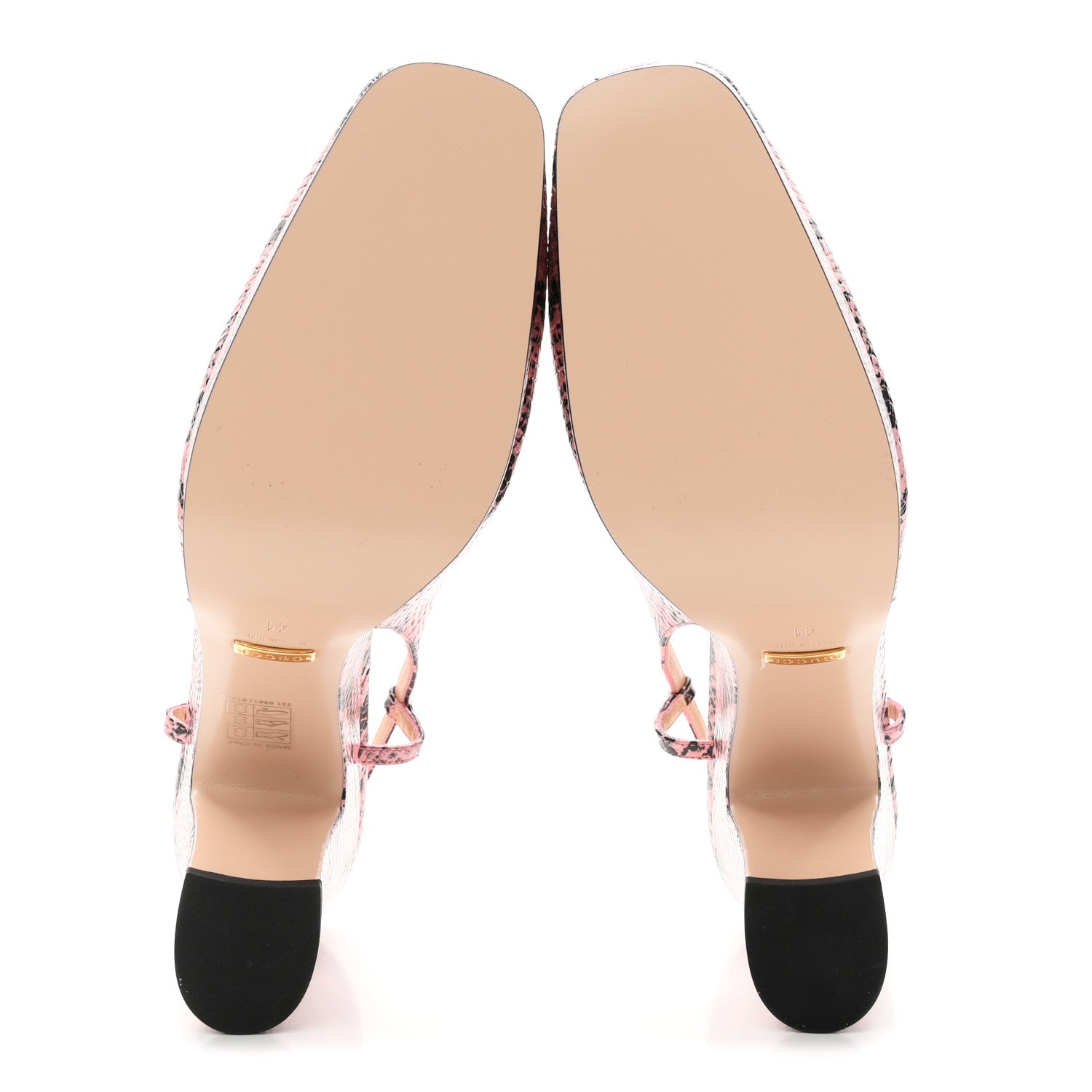 Calfskin Python Print Horsebit Platform 35/120mm Slingback Pumps 41 Wild Rose