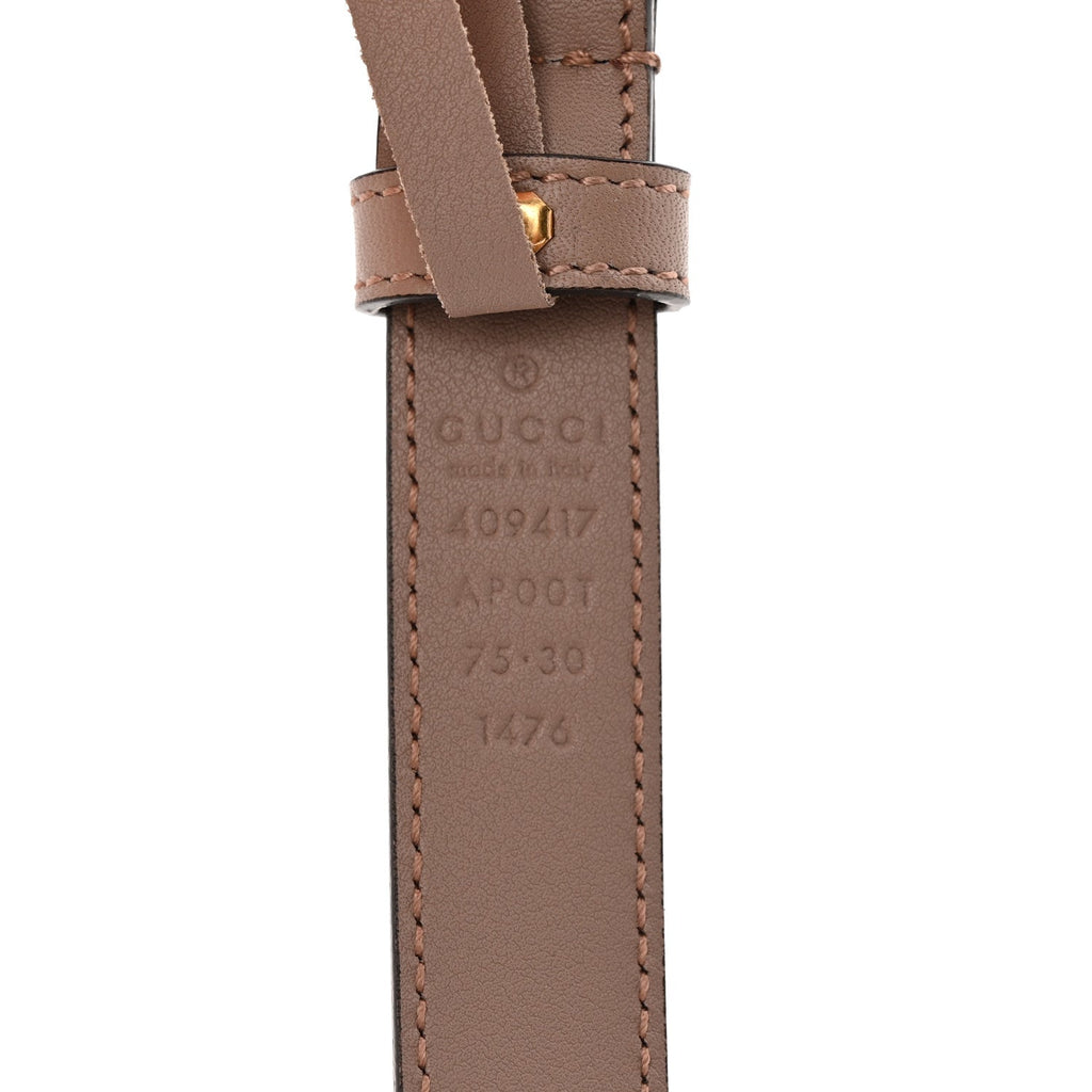 Calfskin Double G 20mm Belt 75 30 Porcelain Rose