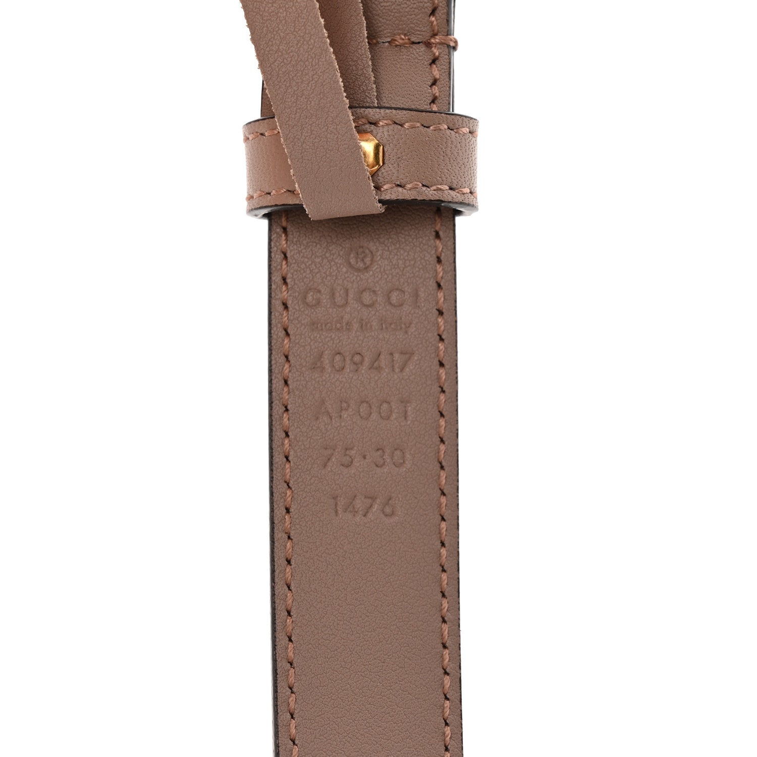 Calfskin Double G 20mm Belt 75 30 Porcelain Rose
