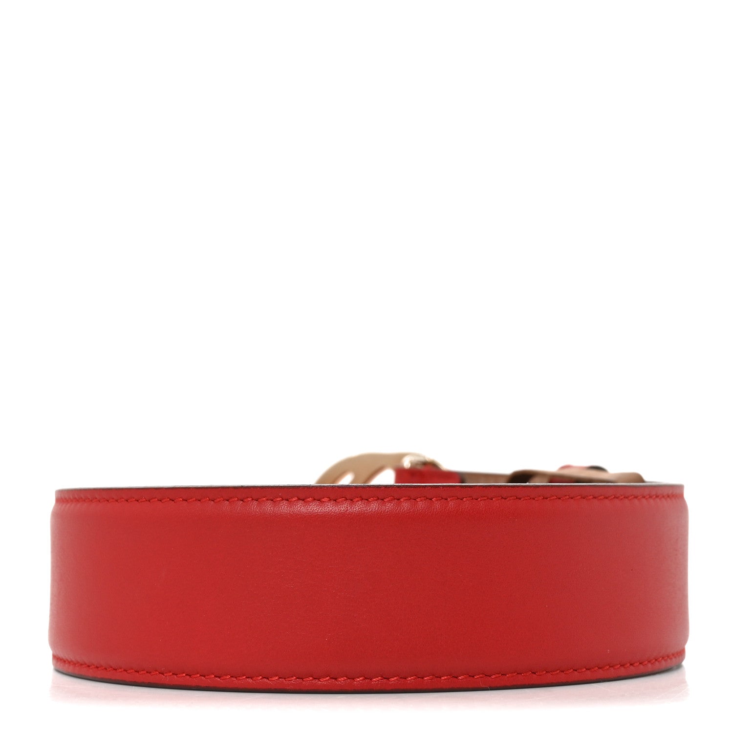 Guccissima Signature Interlocking G 37mm Belt 105 42 Hibiscus Red