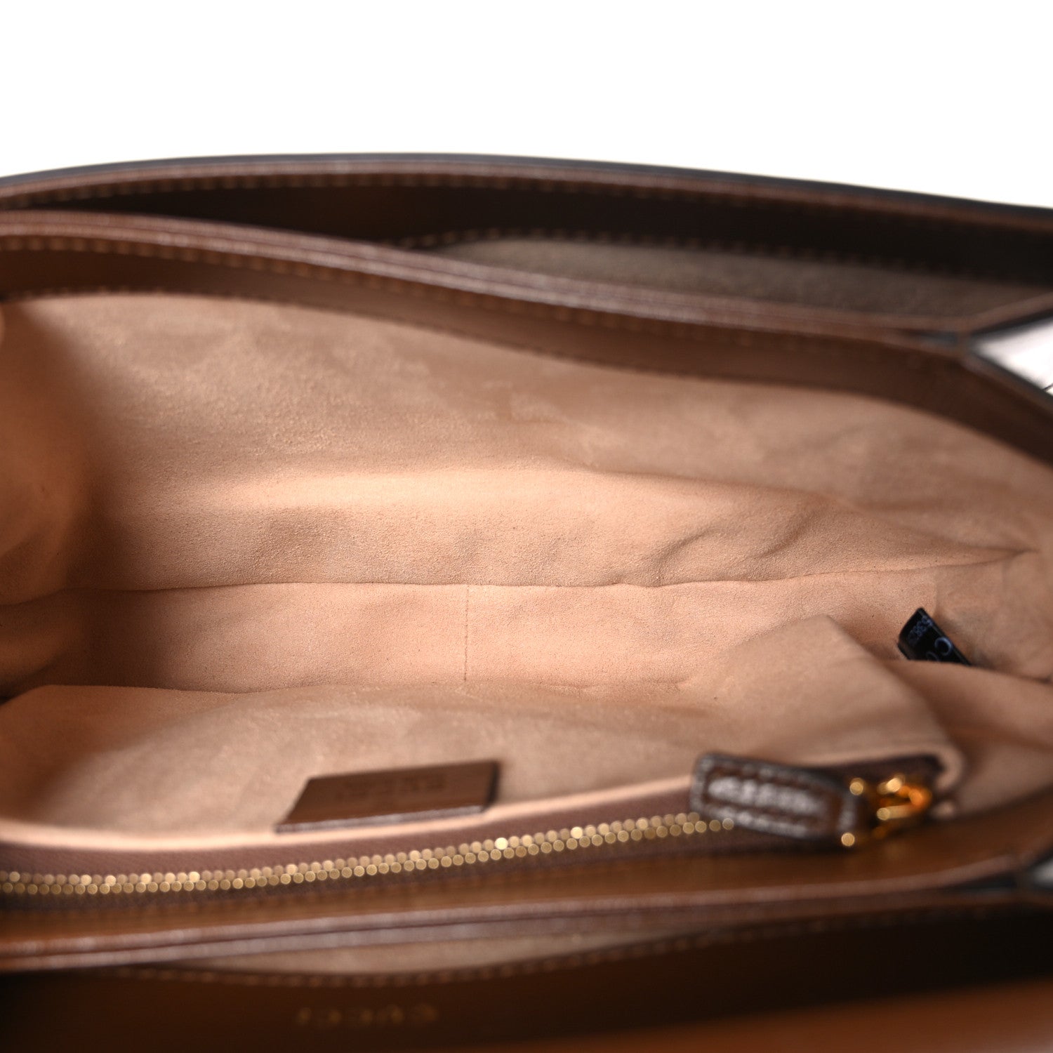 GG Supreme Monogram Horsebit 1955 Shoulder Bag Beige Brown Sugar