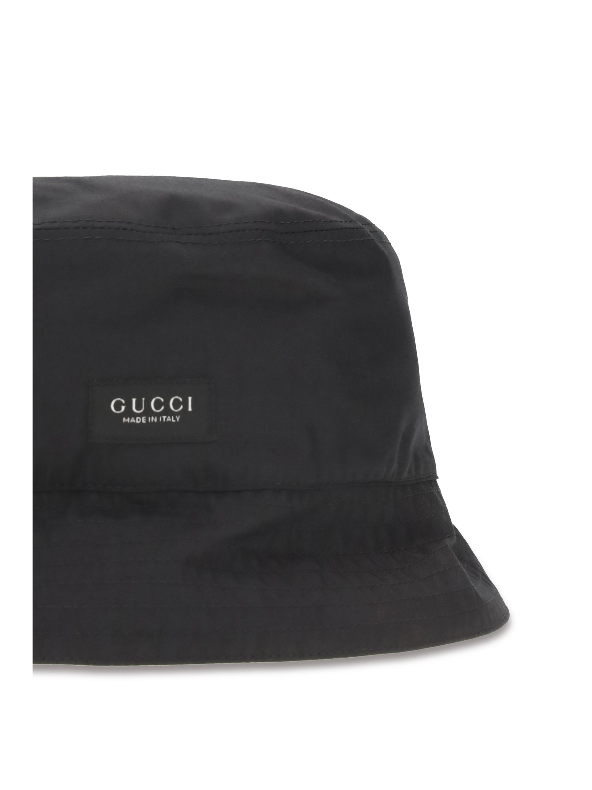 Gucci A006PE4HBK0 Cotton Canvas Bucket Hat — Black