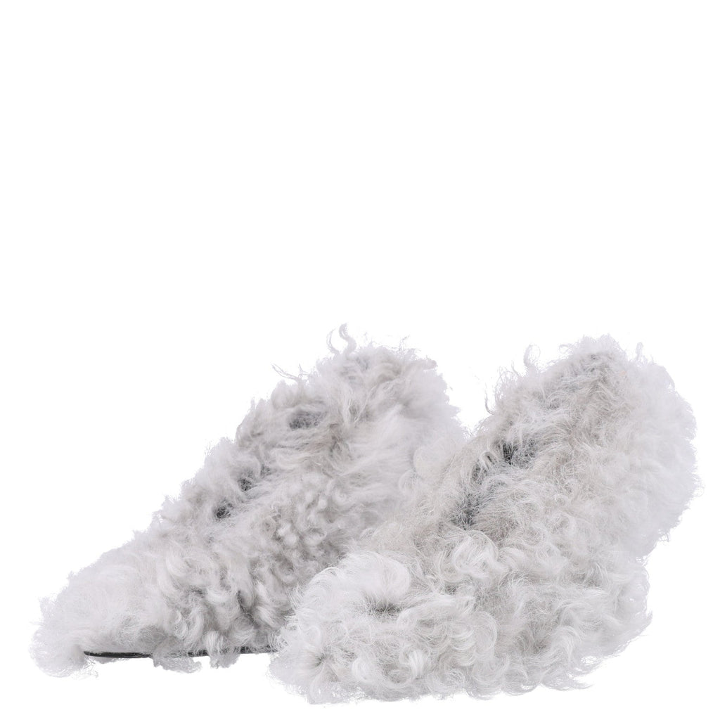 Shearling Musa Pumps 38 Alpy Gray