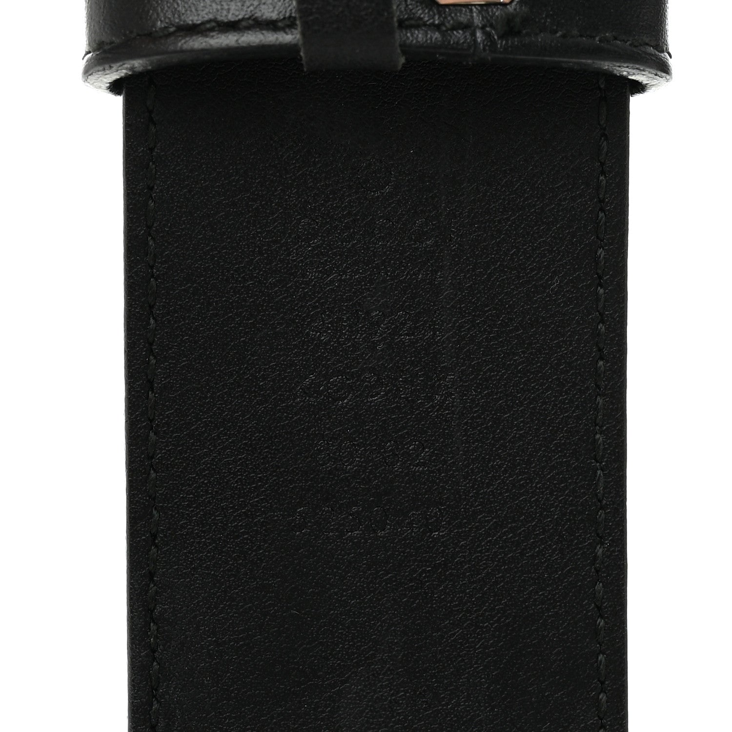 GG Supreme Monogram Selleria Calfskin Interlocking G 40mm Belt 80 32 Black Grey