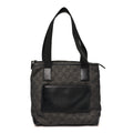 Denim Monogram Tote Bag Black