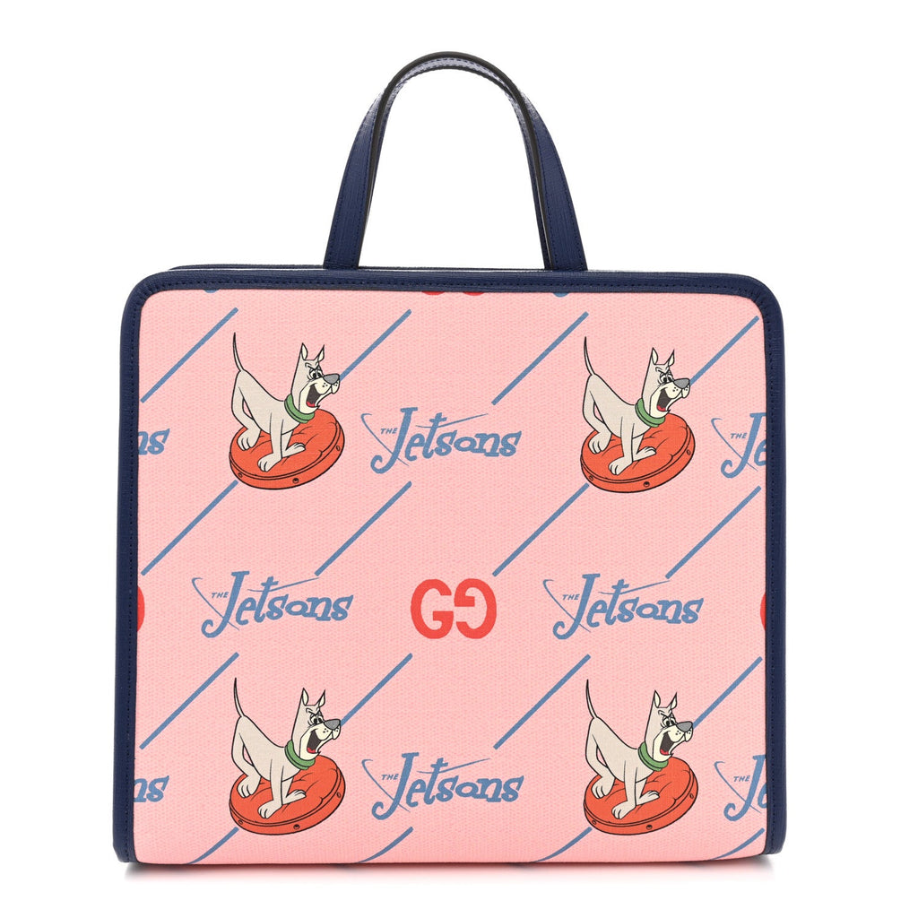 Coated Canvas Interlocking G The Jetsons Childrens Tote  Pink Multicolor