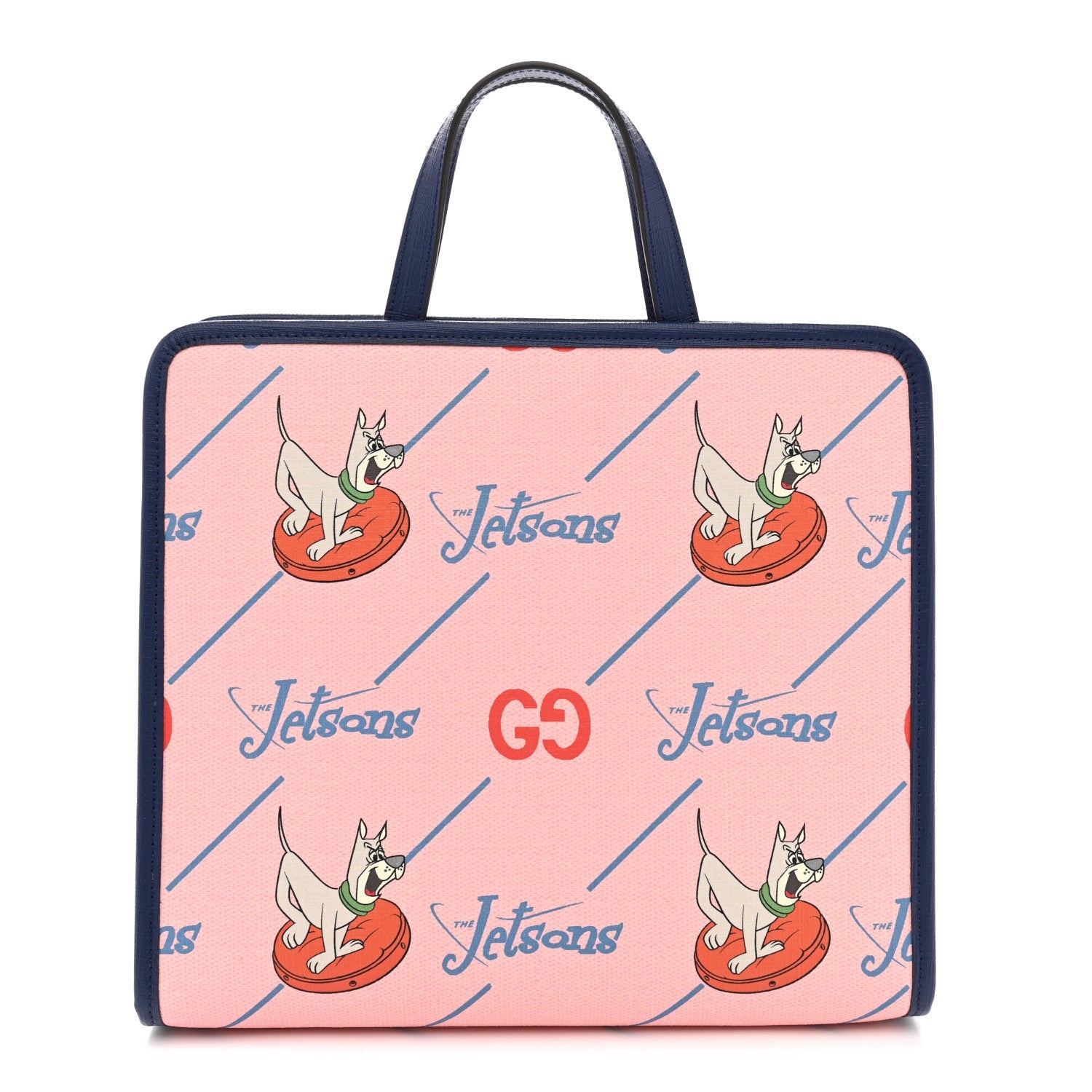 Coated Canvas Interlocking G The Jetsons Childrens Tote  Pink Multicolor