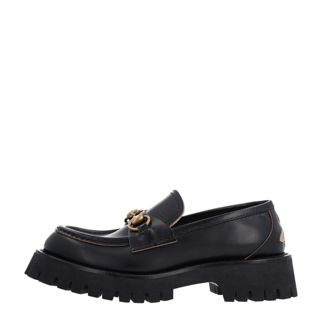 Cordovan Lux Womens Harald Horsebit 25mm Platform Loafers 36.5 Black