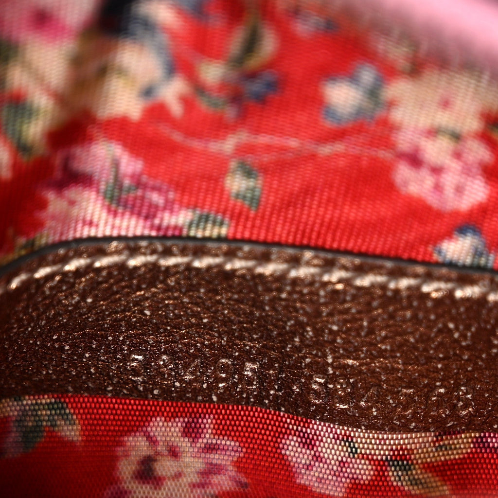 Laminated Nappa Trapuntata Mini Zumi Dome Shoulder Bag Rosa Lago Rame