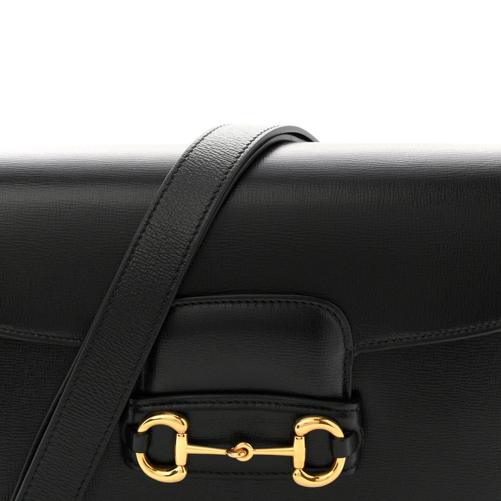 Azalea Calfskin Horsebit 1955 Shoulder Bag Black
