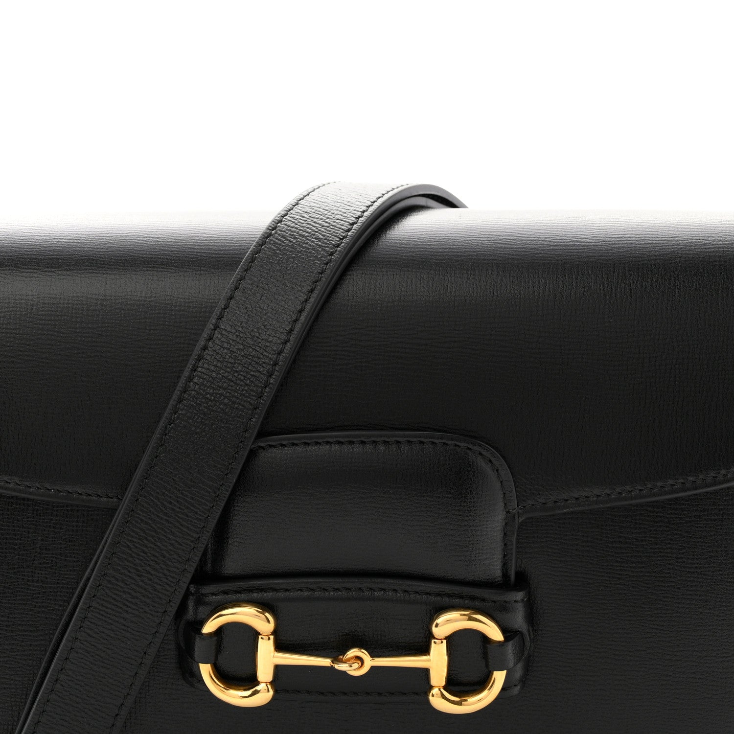Azalea Calfskin Horsebit 1955 Shoulder Bag Black