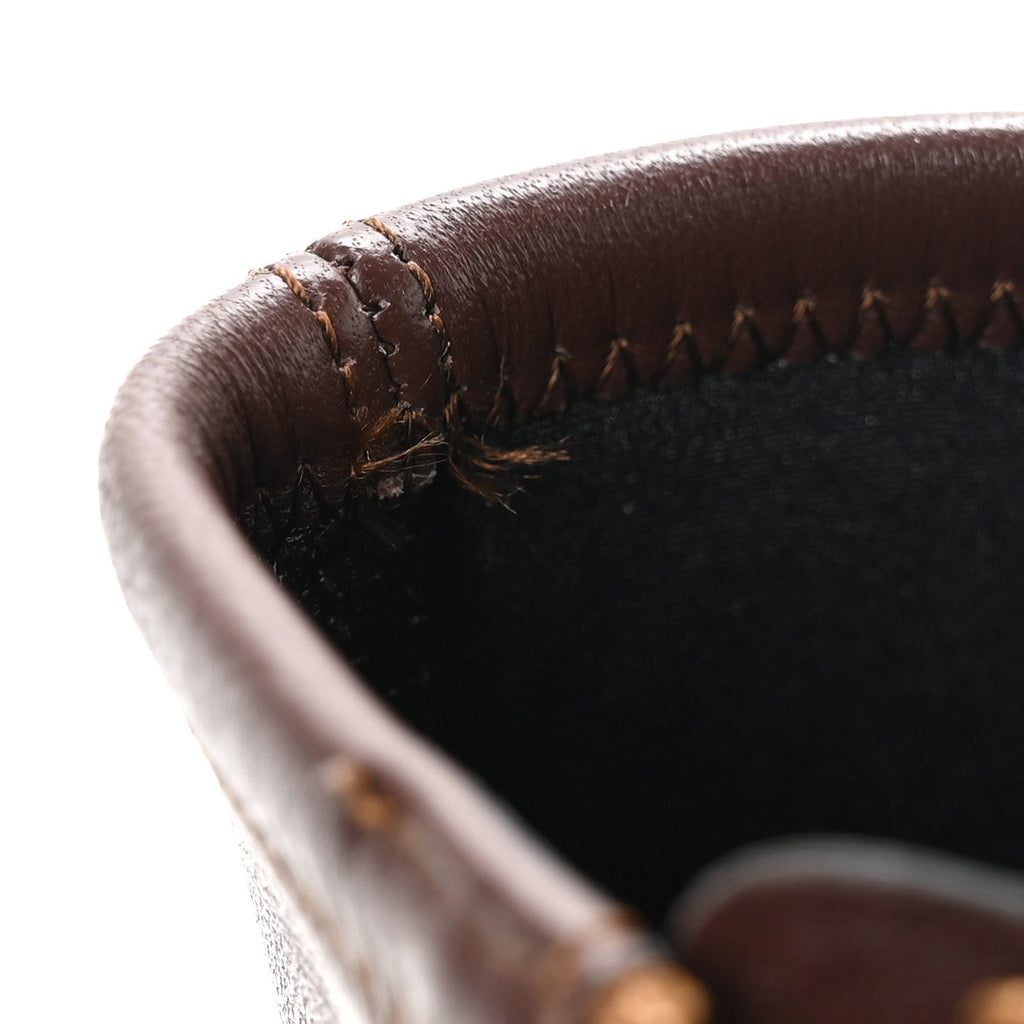 Nappa Horsebit Ankle Boots 38 New Chocolate