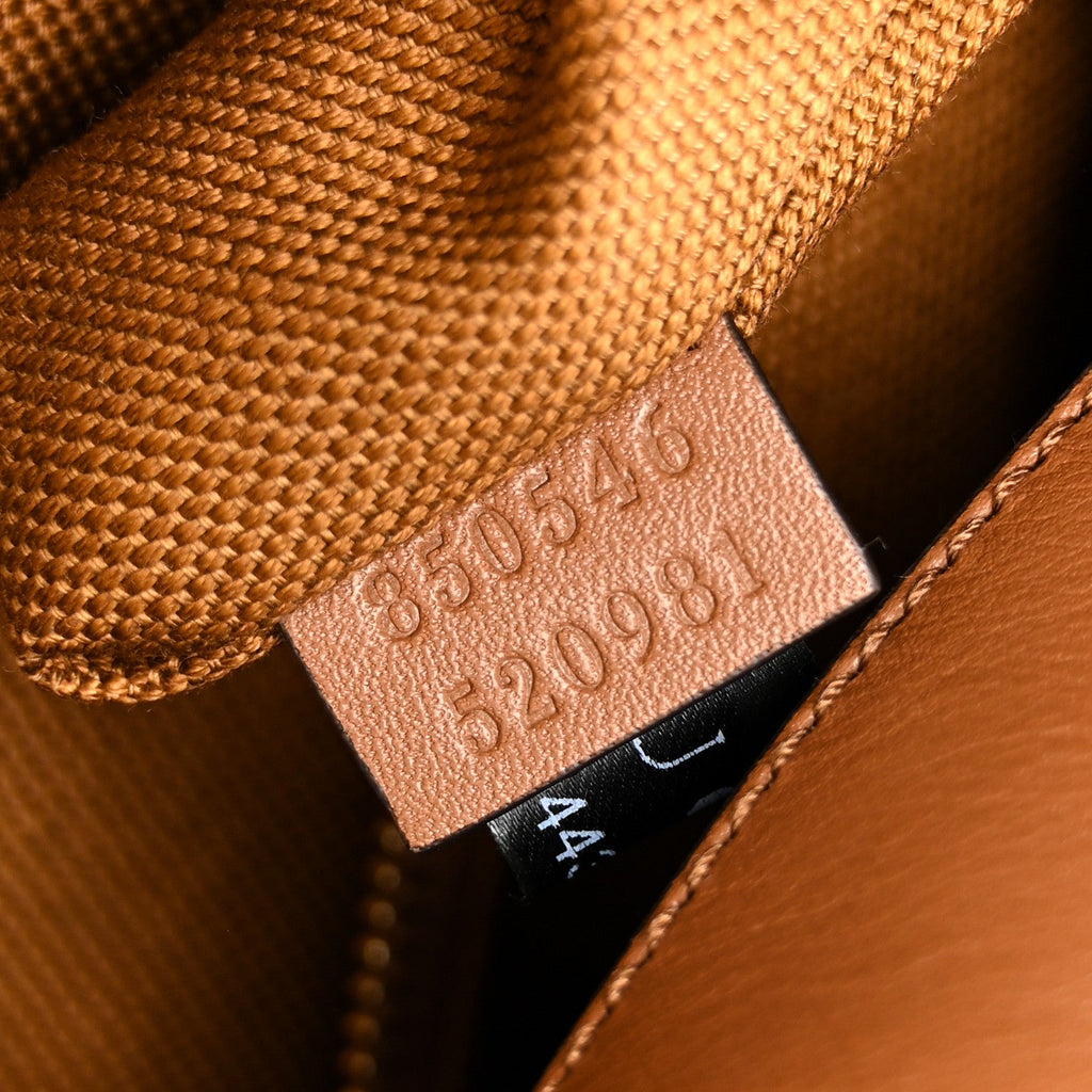 Calfskin Beatrix Horsebit Large Tote Bag Brown