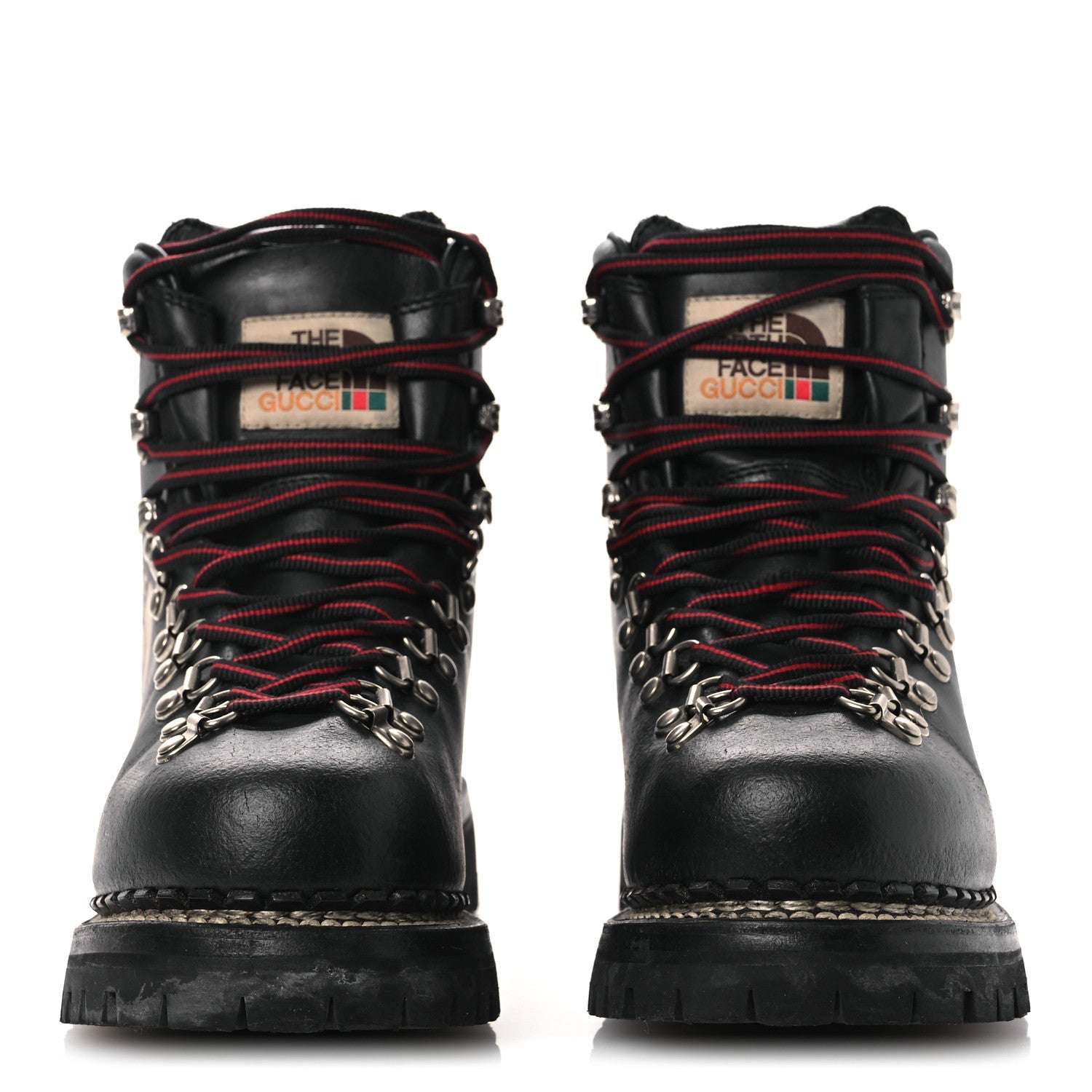 X THE NORTH FACE Calfskin Womens Hiking Ankle Boots 37.5 Black