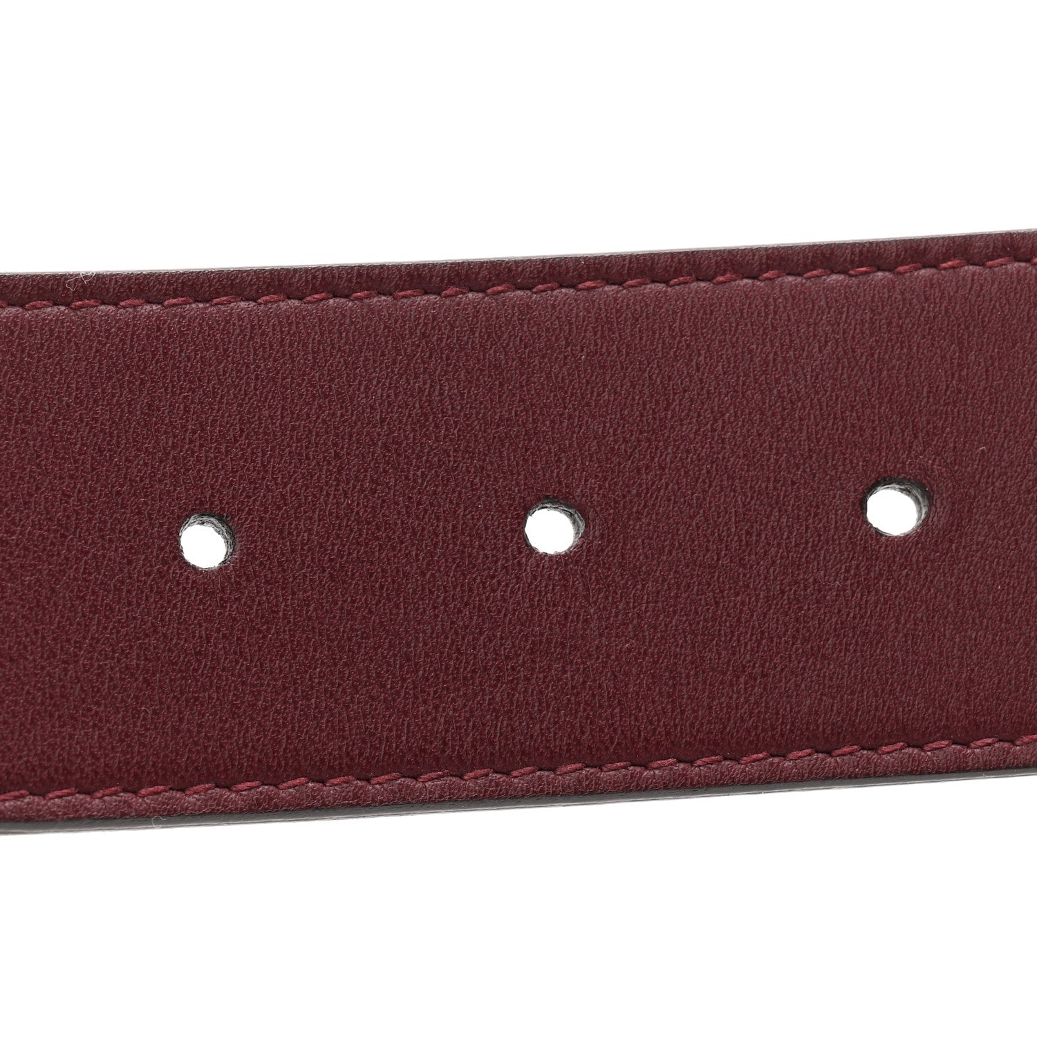 Moon Calfskin Nickel Double G 40mm Belt 85 34 Strong Red