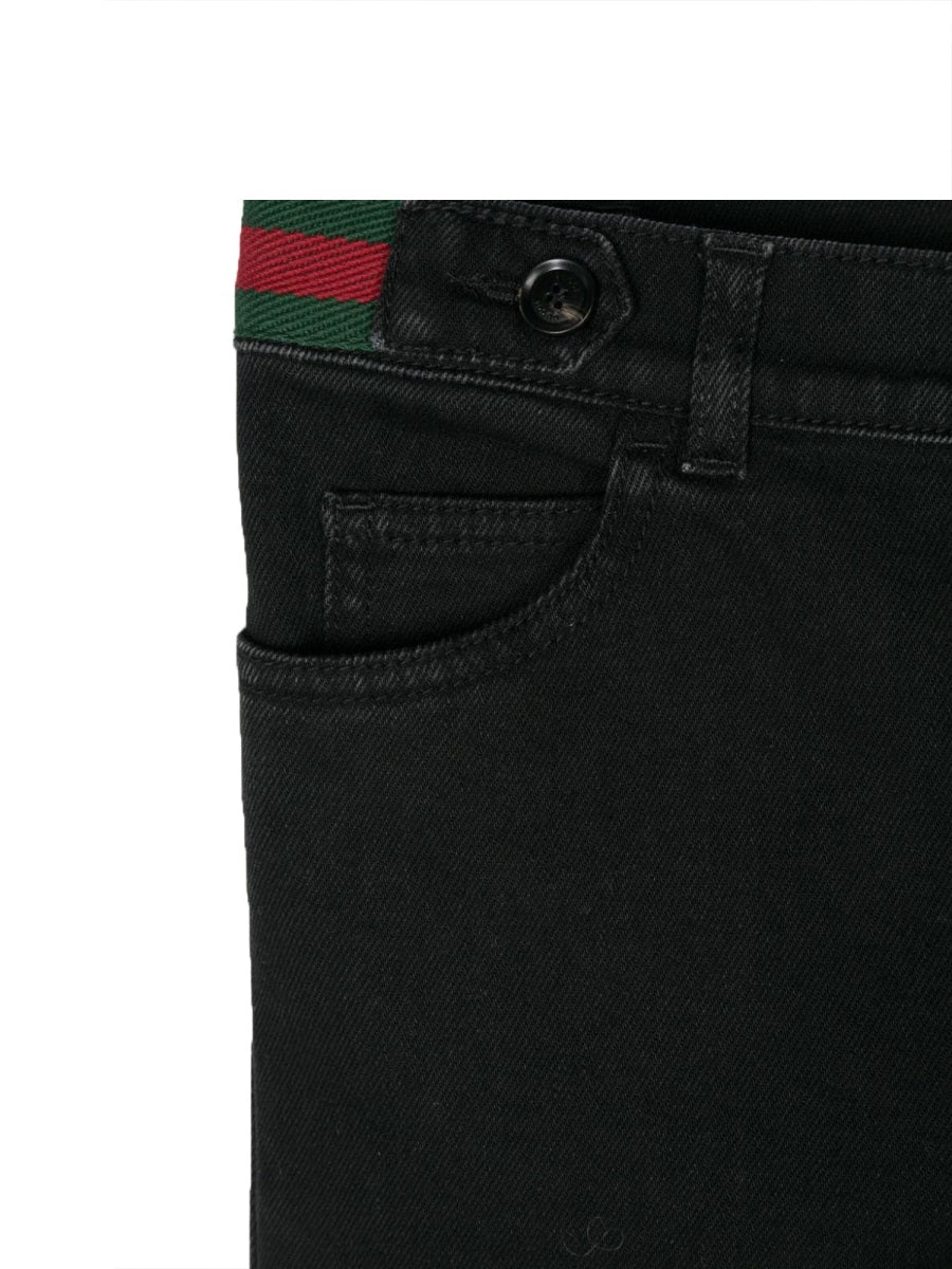 Gucci Cotton Denim Trousers — Blue