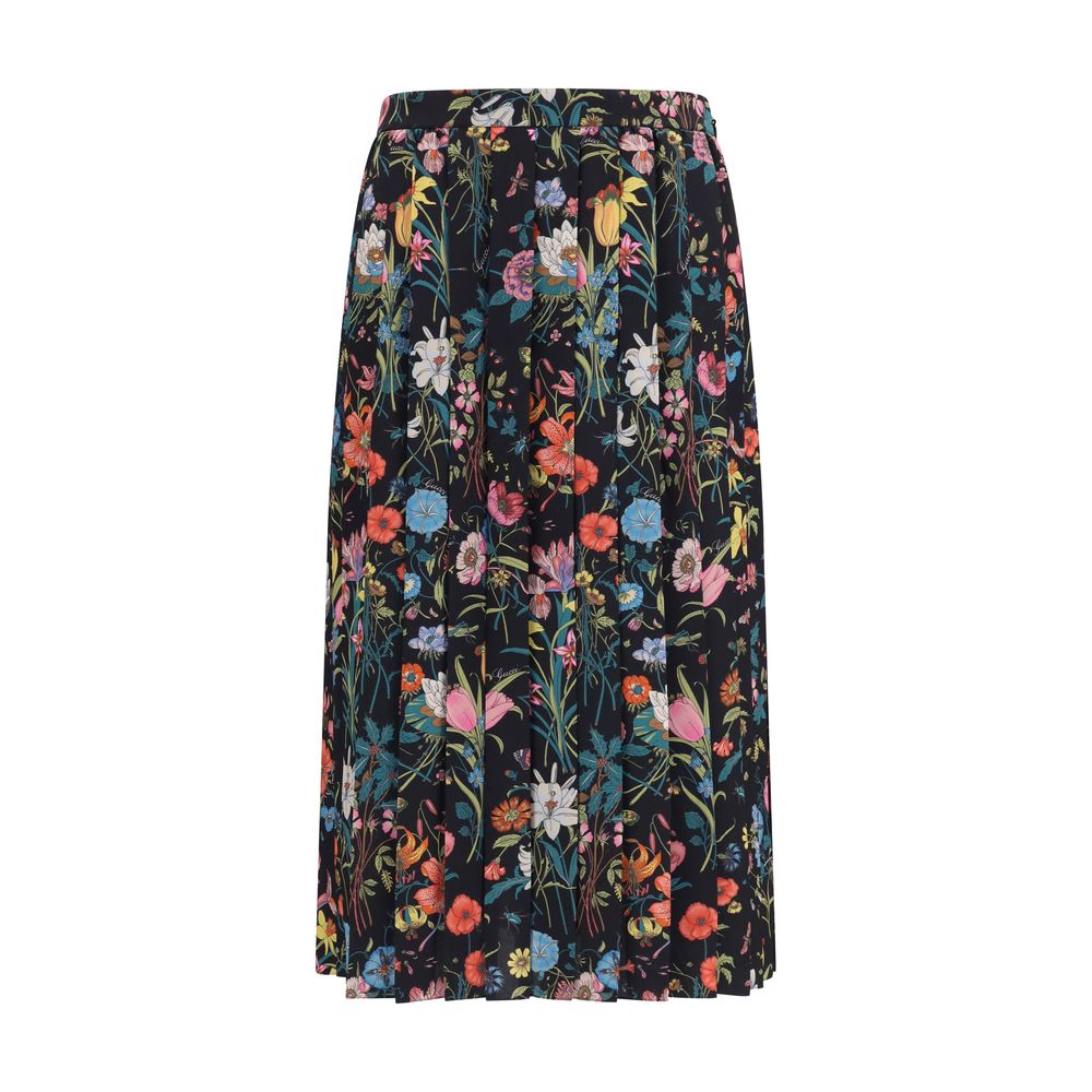 Gucci Flora Skirt — Black