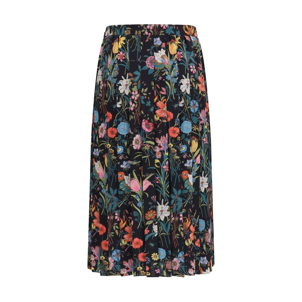 Gucci Flora Skirt — Black