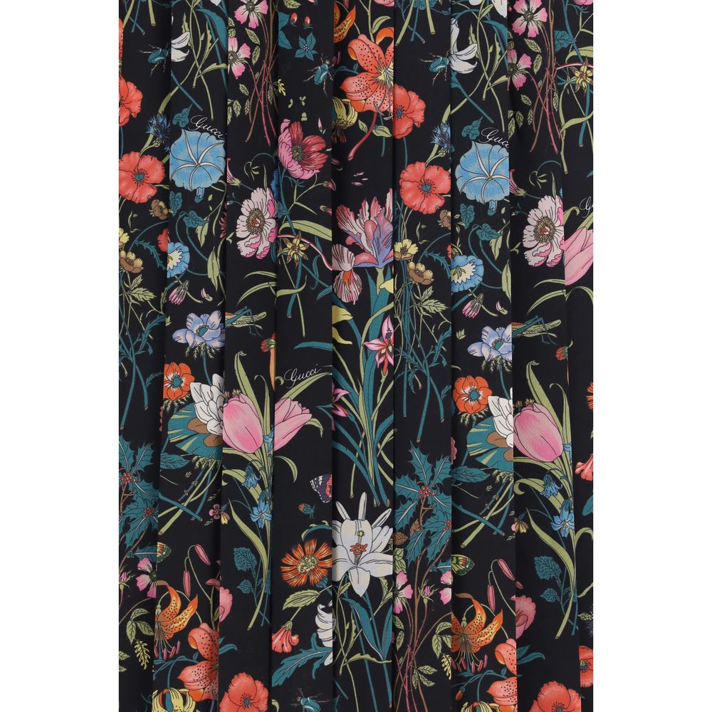 Gucci Flora Skirt — Black