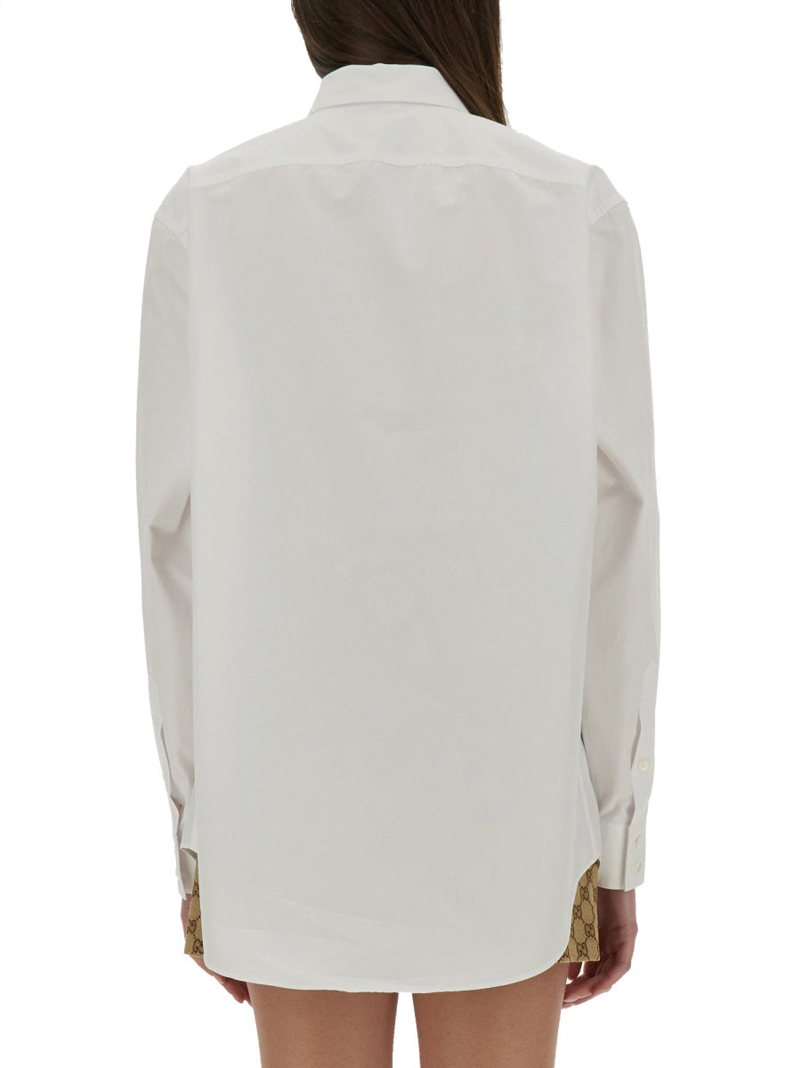 Gucci Cotton Poplin Shirt — White