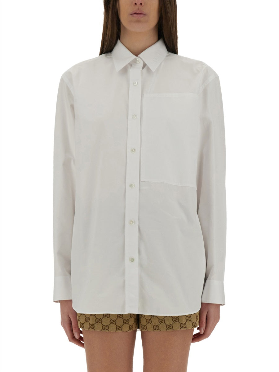 Gucci Cotton Poplin Shirt — White