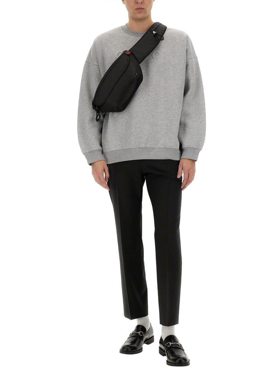 Gucci Cotton Jersey Sweatshirt — Gray