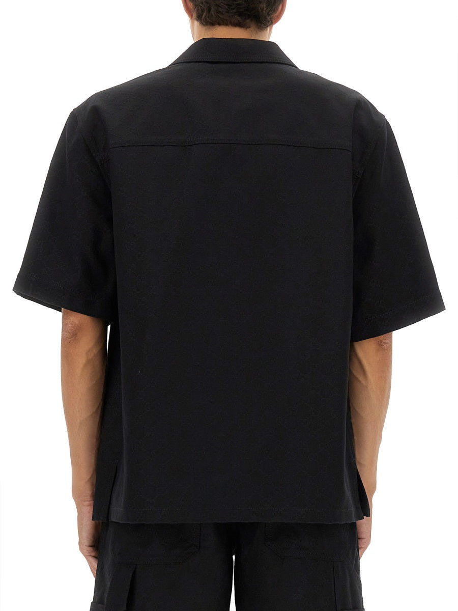Gucci GG Jacquard Shirt — Black