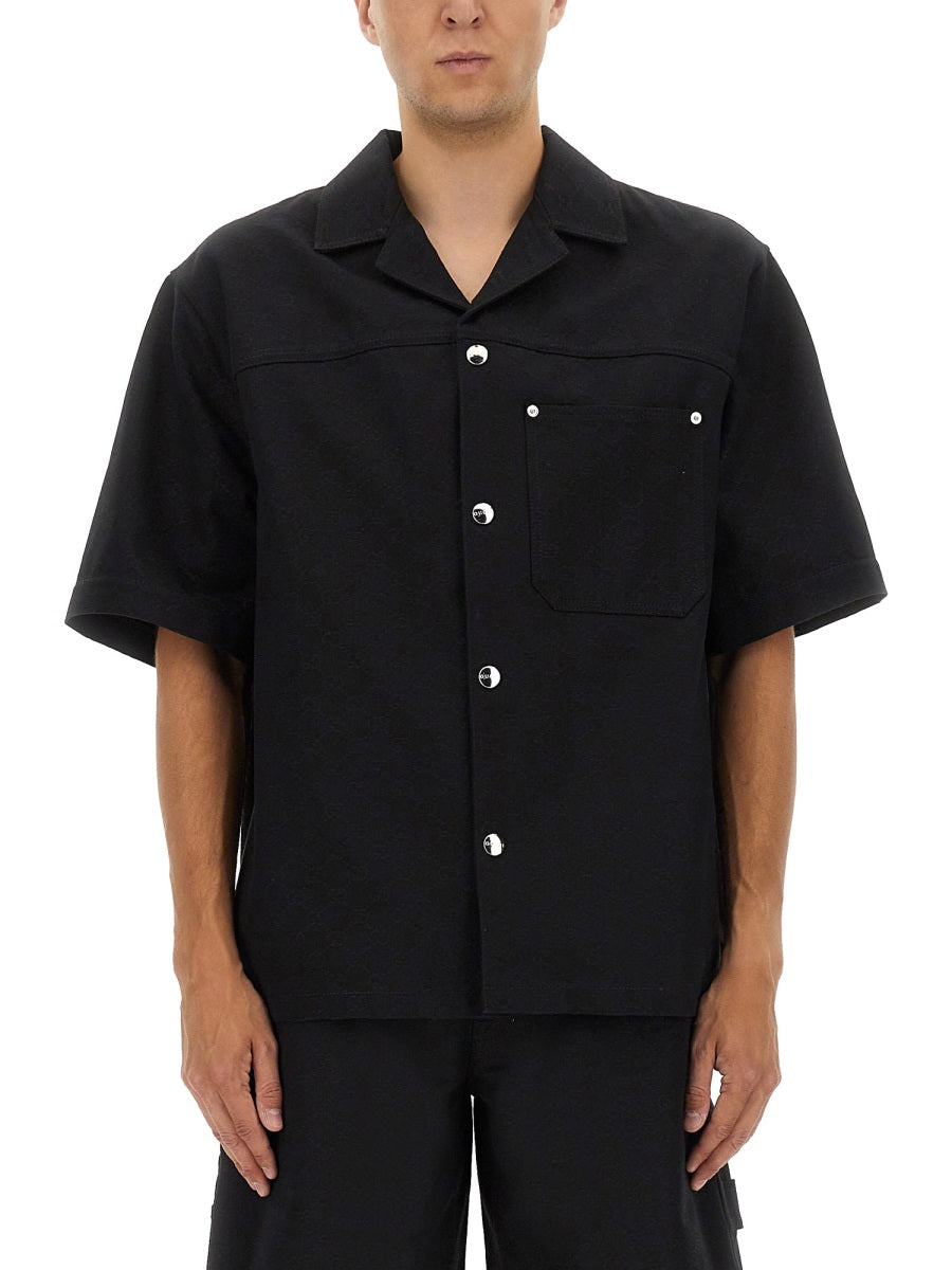 Gucci GG Jacquard Shirt — Black