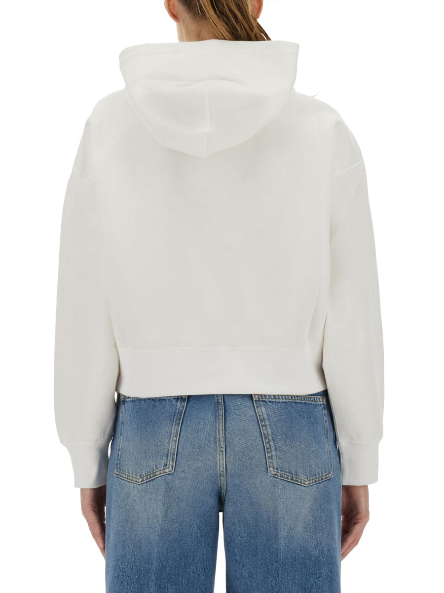 Gucci Printed Cotton Hoodie — White