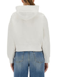 Gucci Printed Cotton Hoodie — White