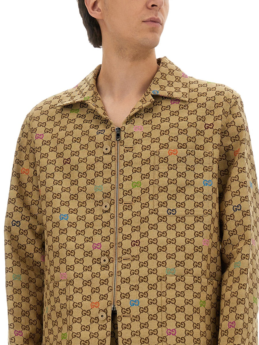 Gucci GG Cotton Jacket — Beige