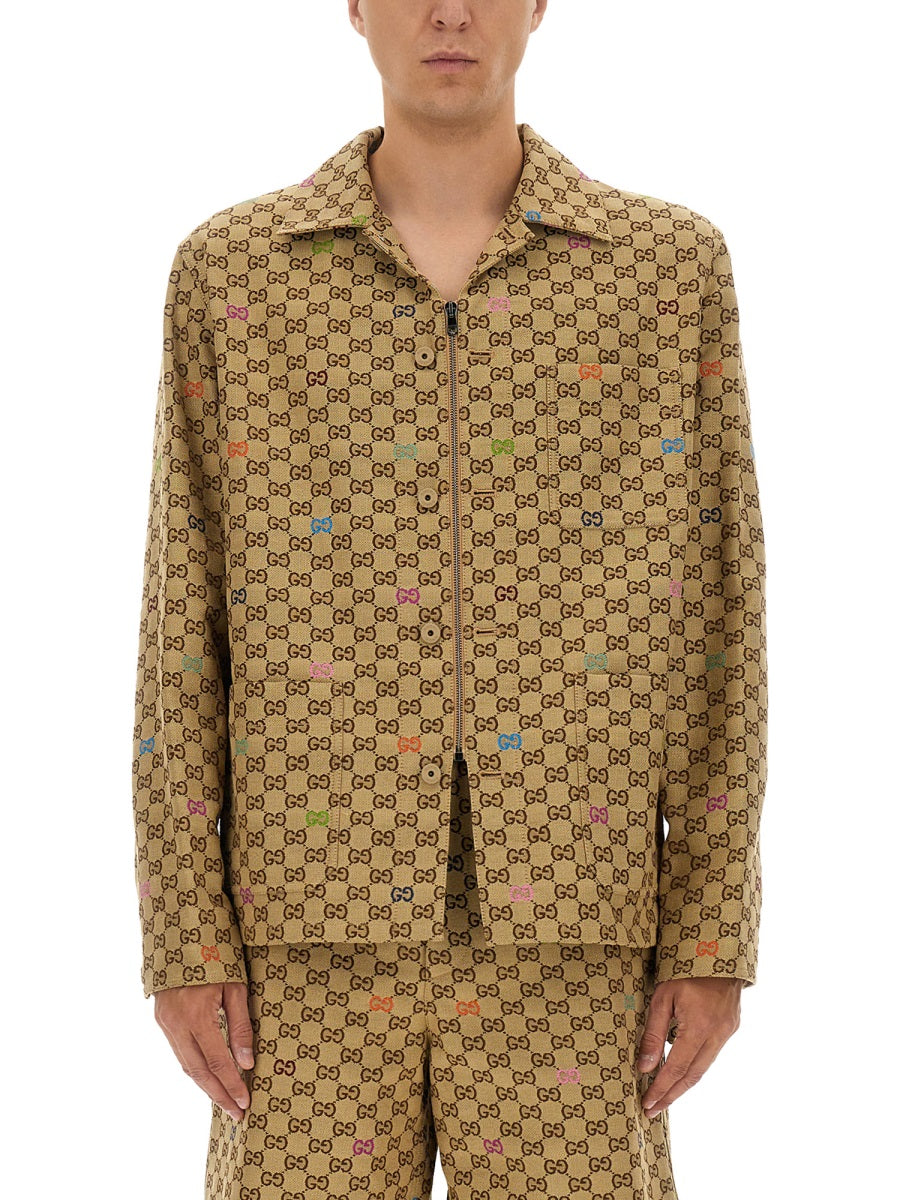 Gucci GG Cotton Jacket — Beige